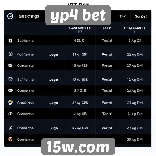 Comparativo de jogos disponíveis no yp4 bet